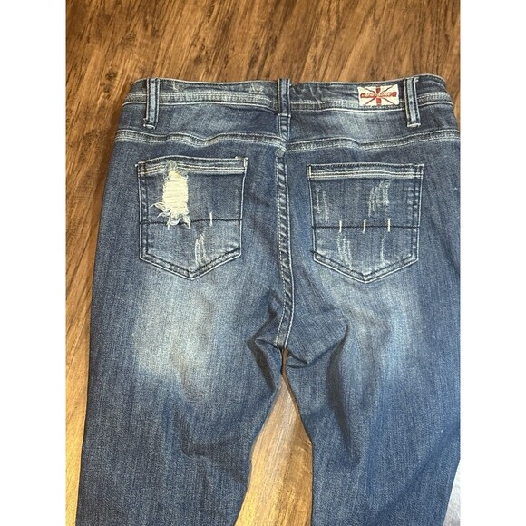 Machine Nouvelle Mode Women’s Jeans Size 5 Or 28 Italy 42 Distressed Skinny Fit - Picture 1 of 7